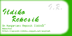 ildiko repcsik business card